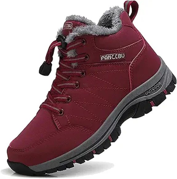 Moodeng Women's Waterproof Winter Hiking Boots