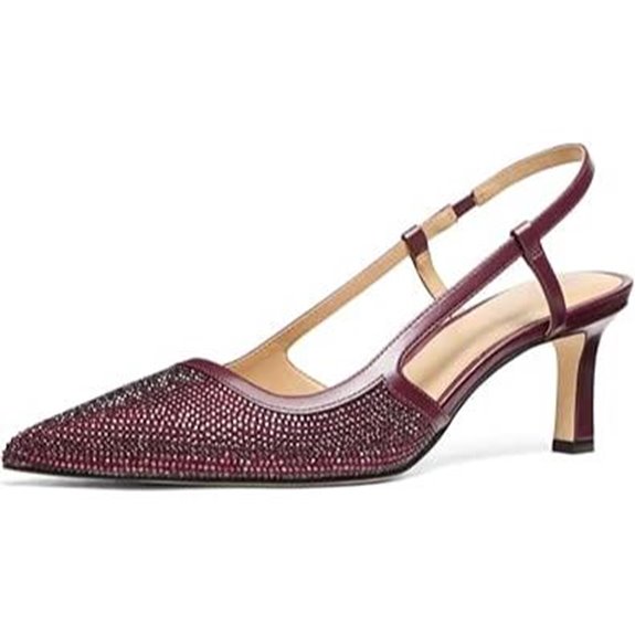 Michael Kors Womens Alora Mid Sling Pump