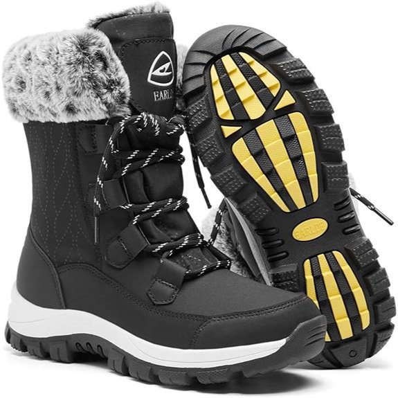 EARLDE Women's Waterproof Winter Snow Boots