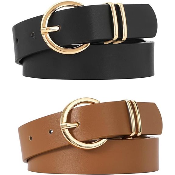 VONMELLI Women's Leather Belts for Jeans & Dresses