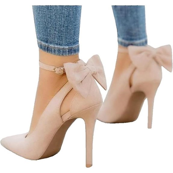 Fashare Women's Bow Tie Back High Heels
