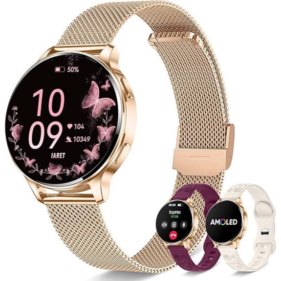 Smart Watch for Women with Fitness & Notifications