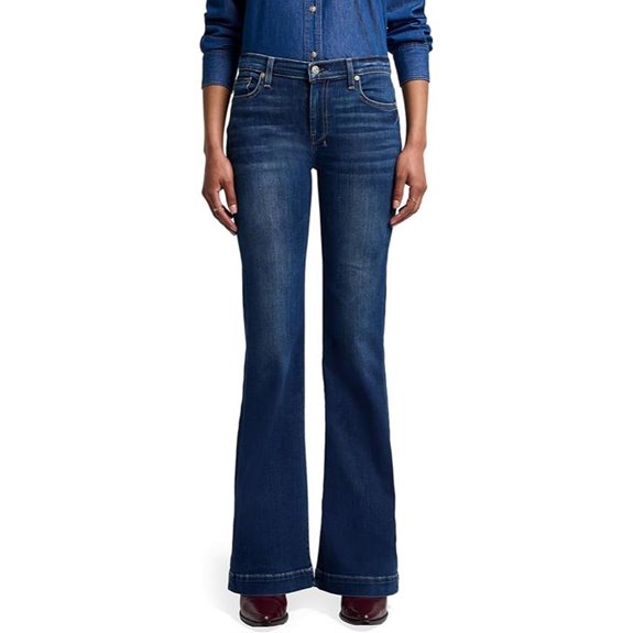 7 for All Mankind Womens Flare Wide Leg Jean