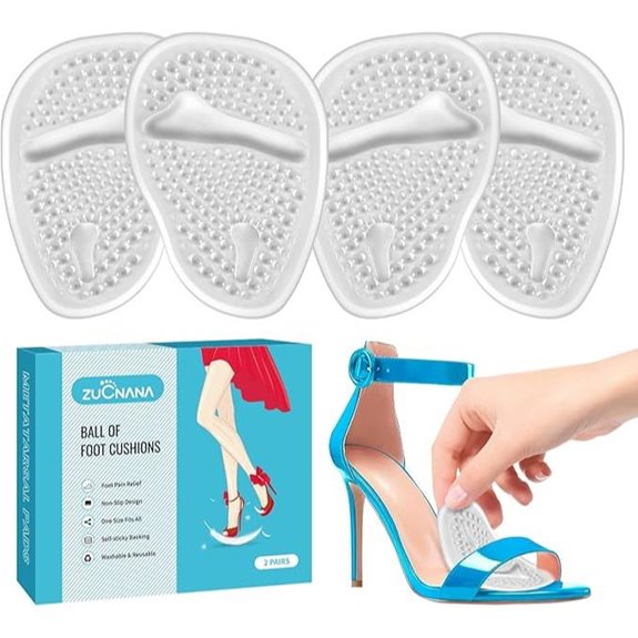Gel Heel Cushions for Women 2 Pairs Non-Slip Comfort