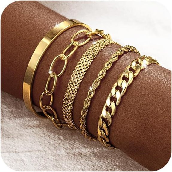 Gold Layered Women's Bracelets - Non Tarnish Waterproof
