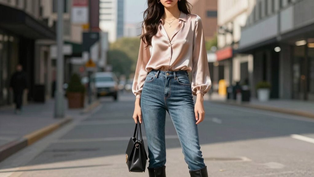 casual chic silk styling
