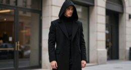 elegant functional hooded coats