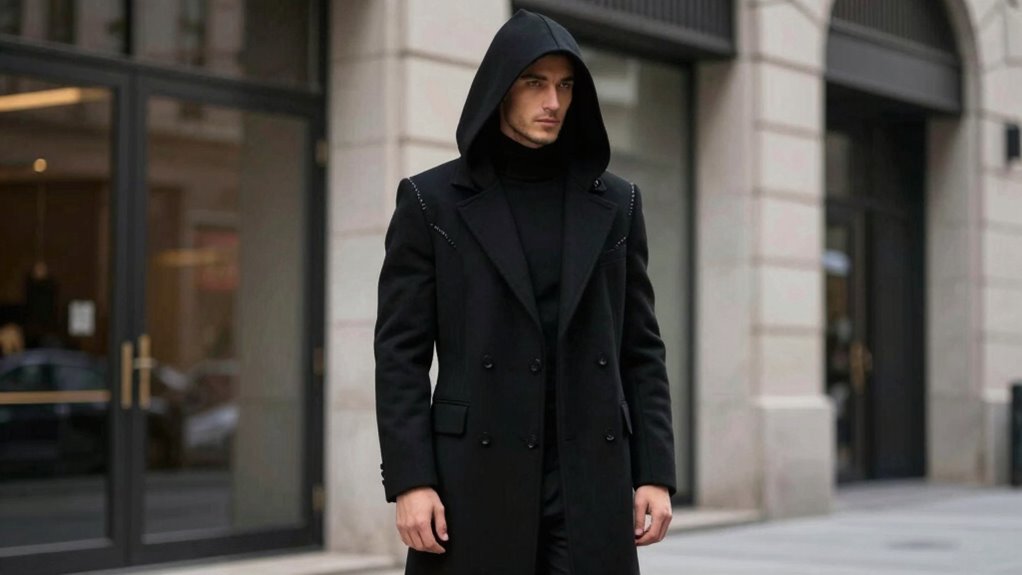 elegant functional hooded coats