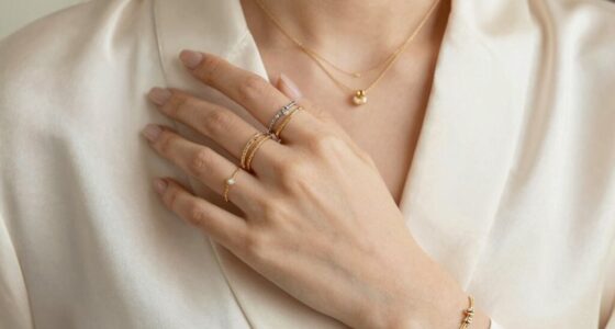 elegant layered jewelry styling