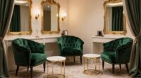 elegant seating and accents