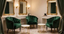 elegant seating and accents