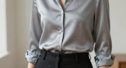 elegant silk blouse styling
