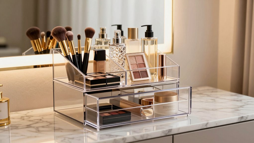 elegant sustainable makeup organization