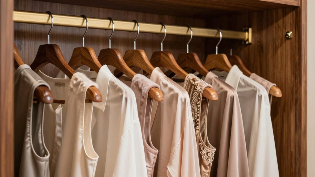 luxury closet hanger selection