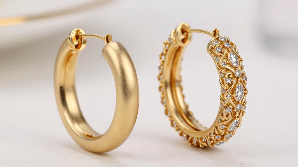 luxury hoop earrings design