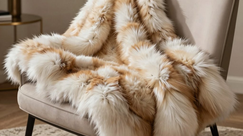 luxury look with faux fur