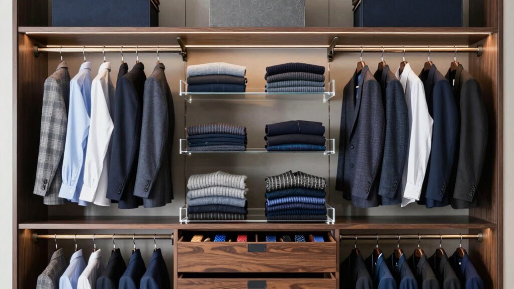 men s wardrobe organization solutions