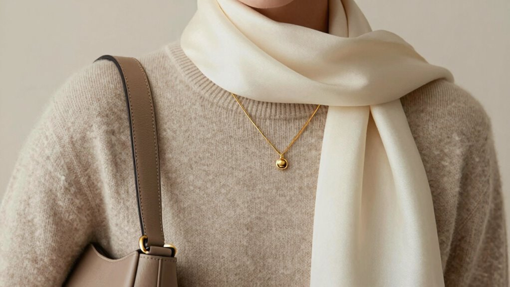 neutral accessories elevate sophistication