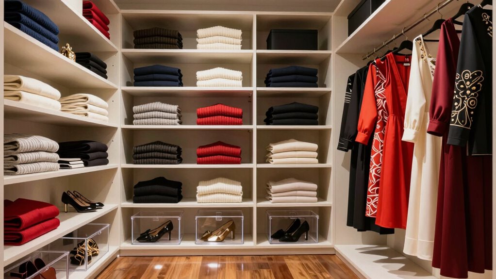 organized closet enhances wardrobe