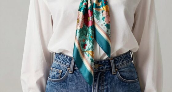 silk scarves enhance outfits