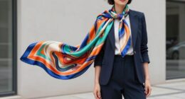 stylish silk scarf styles