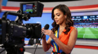 Jules Breach turns heads in stunning outfit live on Fox's World Cup coverage as viewers are left floored by host