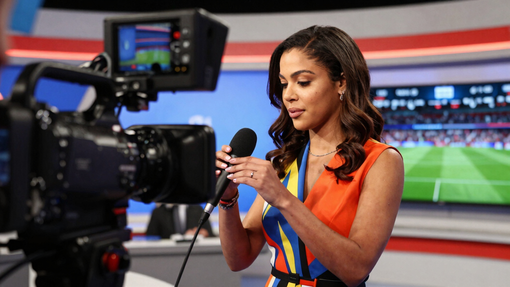 Jules Breach turns heads in stunning outfit live on Fox's World Cup coverage as viewers are left floored by host