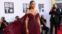 Teyana Taylor Wows in Bold Burgundy Gown at the 2026 BET Awards