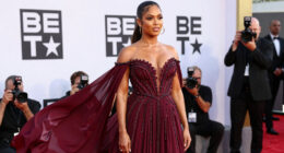 Teyana Taylor Wows in Bold Burgundy Gown at the 2026 BET Awards