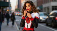 Zendaya’s ‘Spider-Man: Brand New Day’ press tour looks are black, white and red all over