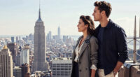 Couple On Empire State Building