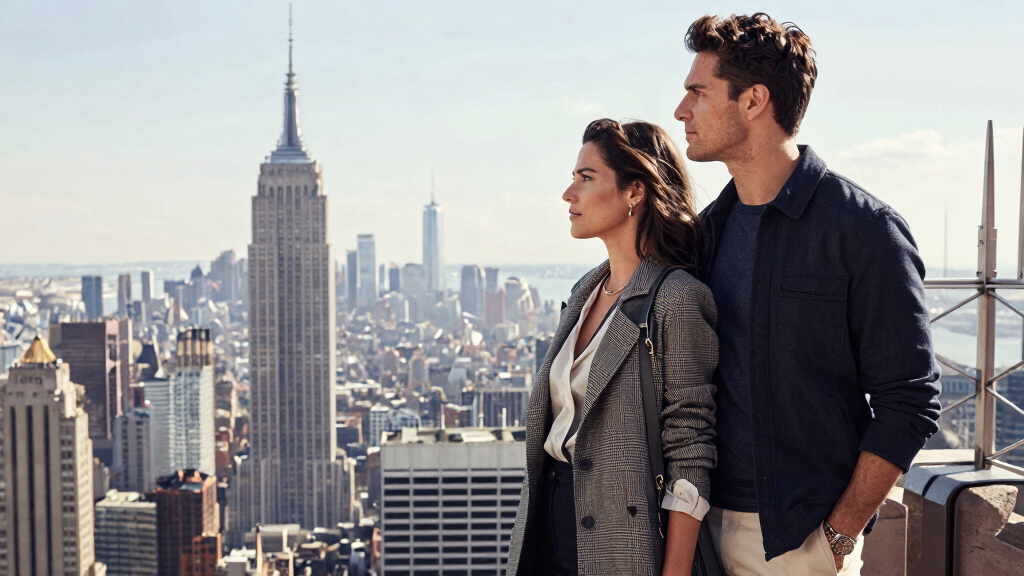 Couple On Empire State Building