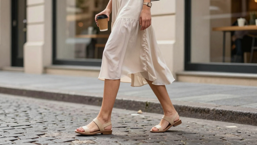 Don't Like Flip-Flops? Women in Their 30s and 40s Wear This Elegant Flat Sandal Instead