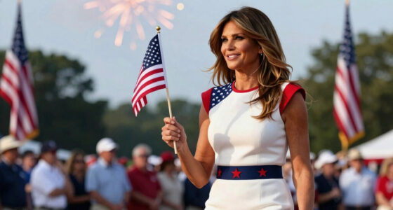 Melania Trump Wears Adam Lippes Dress for Fourth of July Celebration