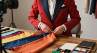 Swift and Kelce outfits by Northern Irish designer