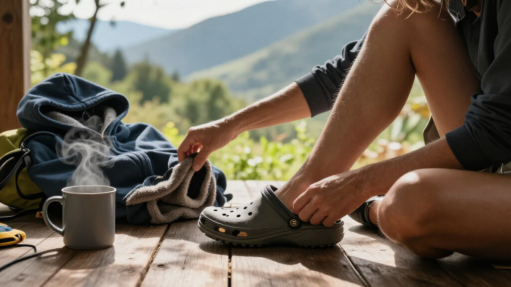This Vibram Crocs Sneaker Secretly Flexes Patagonia-Level Fleece