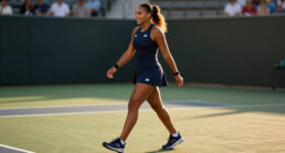 Coco Gauff Kicks Off US Open Run In Custom Navy New Balance Look And A New Colorway Of Her CG2 Signature Shoes