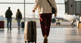 Hold The Black Pants—This Is The Airport-Pant-Color Trend You're About To See Everyone Wear Instead
