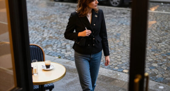 Rihanna Pairs Her Ribbon-Trimmed Dior Jacket With Jeans For Dinner In Paris