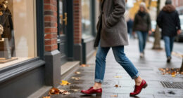 6 Ways To Wear Red Shoes With Jeans, Skirts And Trousers This Autumn