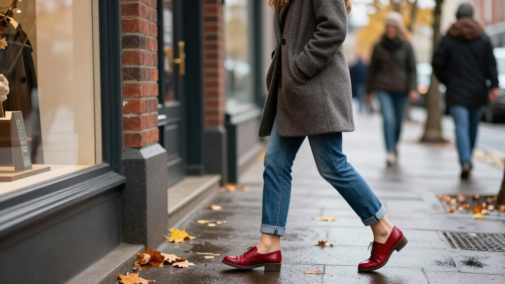 6 Ways To Wear Red Shoes With Jeans, Skirts And Trousers This Autumn