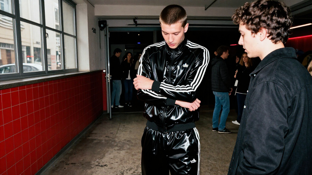 JENNAX Redesigned Adidas' Iconic Firebird Tracksuit In Latex