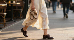 Jennifer Lawrence Trades Furry Flip-Flops For Brogues