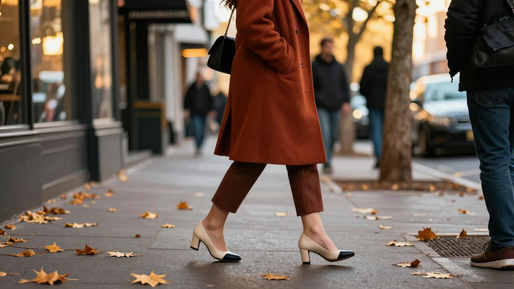 Two-Tone Heels Are The Playful Shoe Trend Your Fall Wardrobe Needs